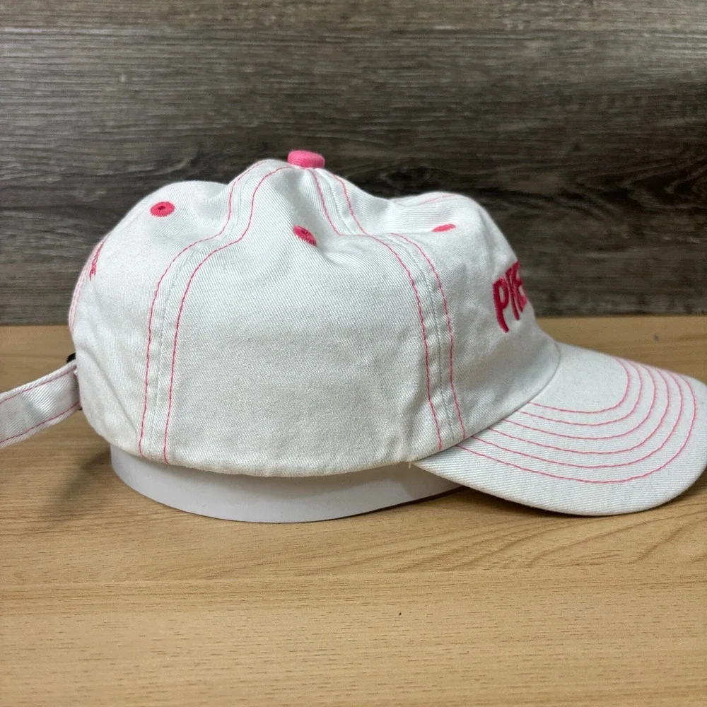 Precept Hat Cap Girls Youth‎ White Pink Golf Golfing Adjustable Kids